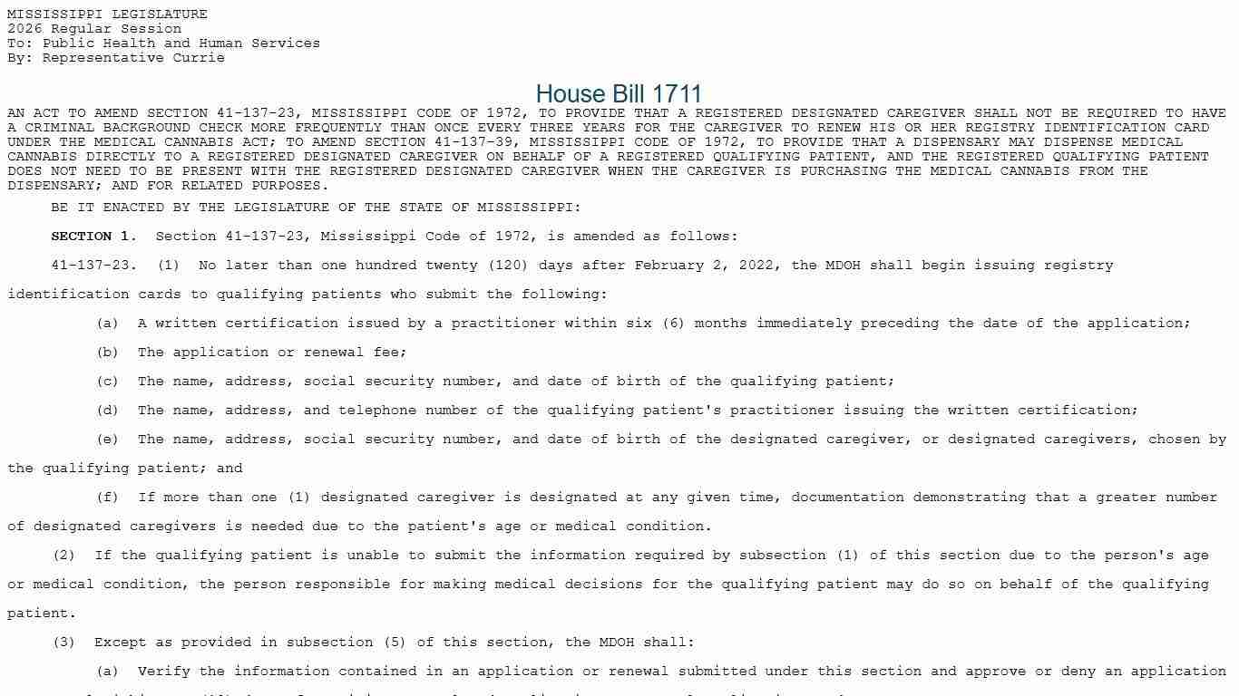 HB1711 (As Introduced) - 2026 Regular Session